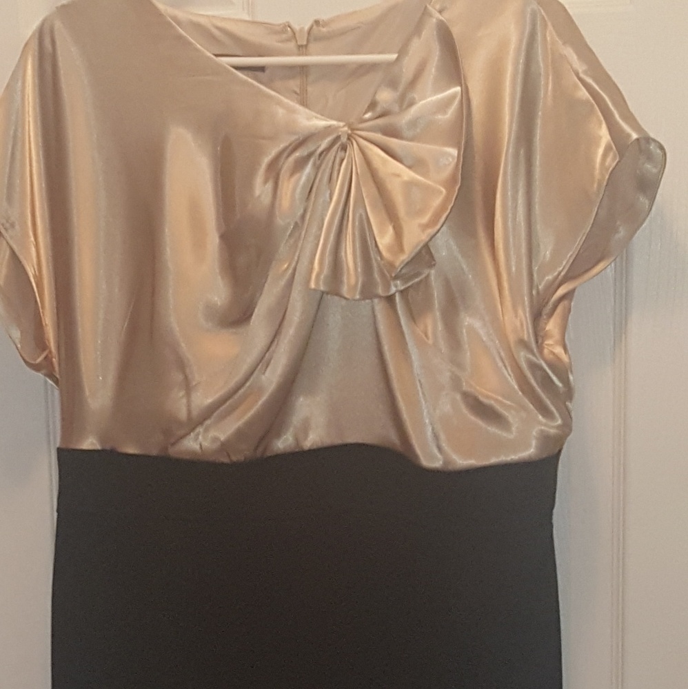 Black and Gold Cocktail Dress